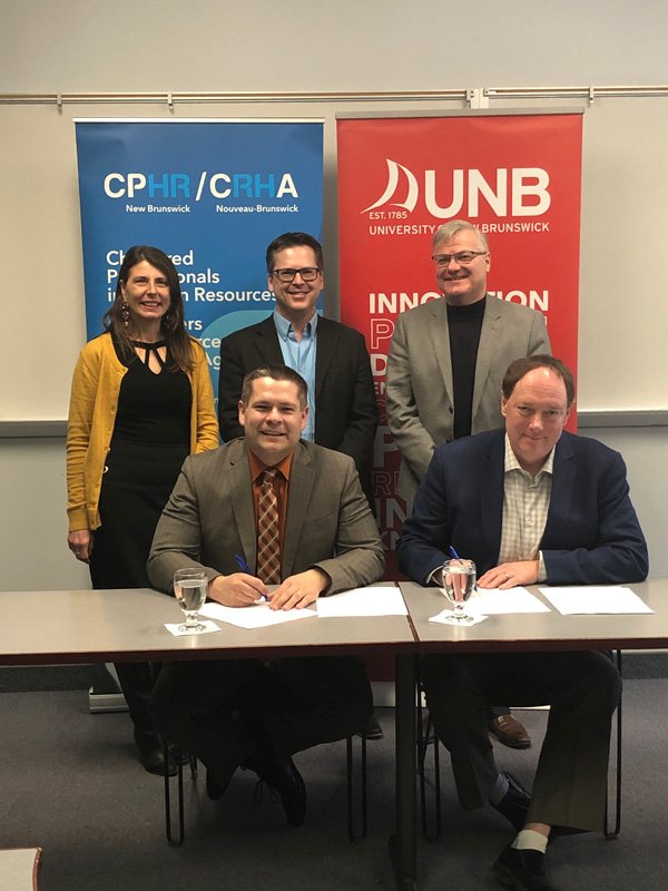 UNB signs accreditation with CPHR